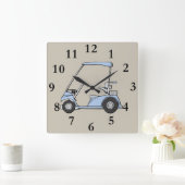 Horloge Carrée bleu carck (Maison)