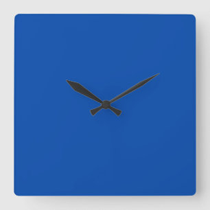 Horloge Carrée Bleu de Cobalt