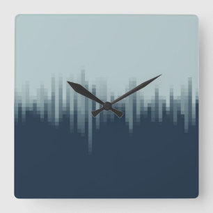 Horloge Carrée Bleu de minuit