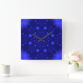 Horloge Carrée Bleu éblouissant (Maison)