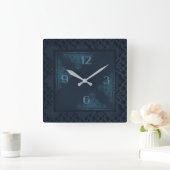 Horloge Carrée Bleu foncé (Maison)
