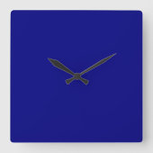 Horloge Carrée Bleu marine (Recto)