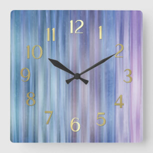 Horloge Carrée Bleu pourpre