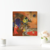 Horloge Carrée Blood Bath (Maison)