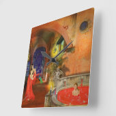 Horloge Carrée Blood Bath (Angle)