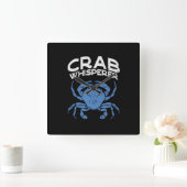 Horloge Carrée Blue Crab - Crab Whisperer (Maison)