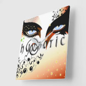 Horloge Carrée Blue Eyes Mode maquiller (Angle)