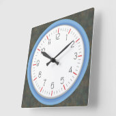 Horloge Carrée Blue Frame Tarnish (Angle)
