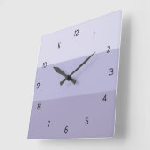 Horloge Carrée Blue Ombre Striped Square Wall Clock (Angle)