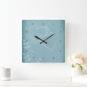 Horloge Carrée Blue vintage (Maison)