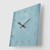 Horloge Carrée Blue vintage (Angle)