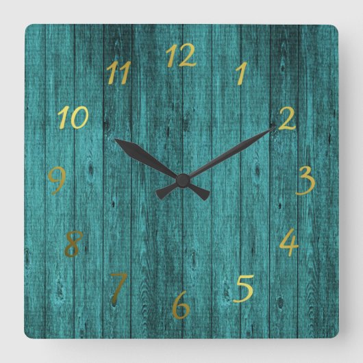Horloge Carrée blue watch (Recto)
