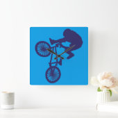 Horloge Carrée BMX-Biker (Maison)