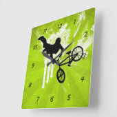 Horloge Carrée BMX Wall (Angle)