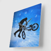Horloge Carrée BMX Wall (Angle)