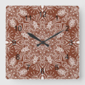 Horloge Carrée Boho Barkley (Recto)