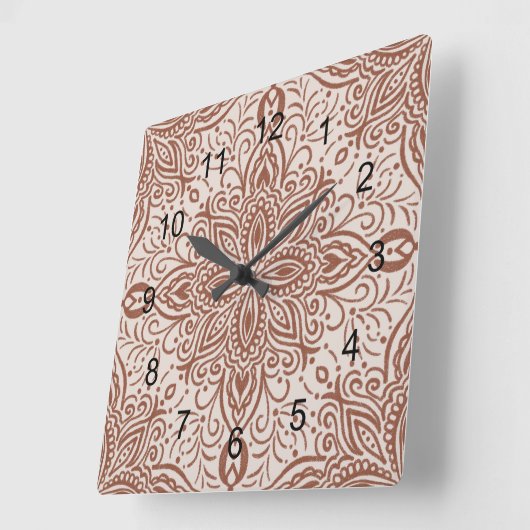 Horloge Carrée Boho Barrett (Angle)