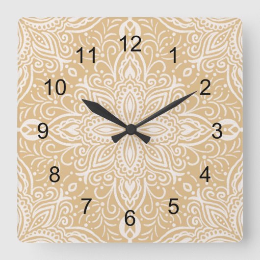 Horloge Carrée Boho Barrett (Recto)