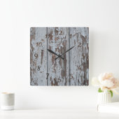 Horloge Carrée bois (Maison)