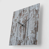 Horloge Carrée bois (Angle)
