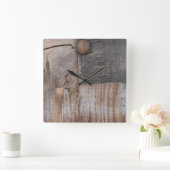 Horloge Carrée Bois de son I (Maison)