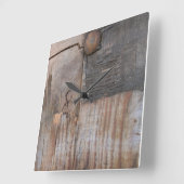 Horloge Carrée Bois de son I (Angle)