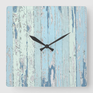 Horloge Carrée Bois d'eau