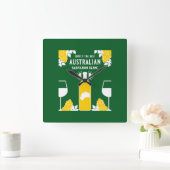 Horloge Carrée Boisson de vin Sauvignon Blanc (Maison)