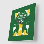 Horloge Carrée Boisson de vin Sauvignon Blanc (Angle)