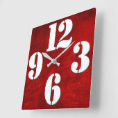 Horloge Carrée Bold Number (Angle)