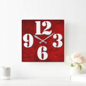 Horloge Carrée Bold Number (Maison)
