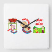 HORLOGE CARRÉE BOLEK ET LOLEK (Recto)