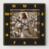 Horloge Carrée Bon Berger Jean 10:7 Berger Glorieux (Recto)