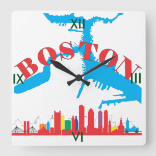 Horloge Carrée Boston