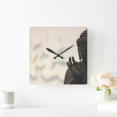 Horloge Carrée Bouddha (Maison)