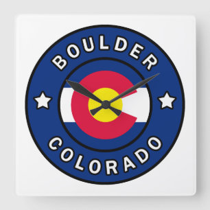 Horloge Carrée Boulder Colorado