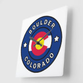 Horloge Carrée Boulder Colorado (Angle)