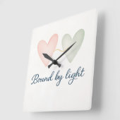 Horloge Carrée Bound by Light (Angle)