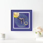 Horloge Carrée Bouquetin 22 décembre au 20 janvier (Maison)