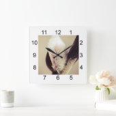 Horloge Carrée Bourgeons de saules - Poussée de la nouvelle vie (Maison)