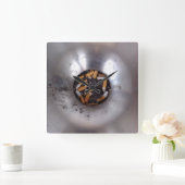 Horloge Carrée Boutons de cigarettes en argent fumeur Ashtray, dr (Maison)