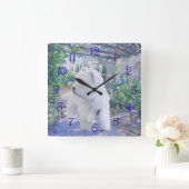 Horloge Carrée Bower Springtime (Maison)