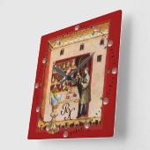 Horloge Carrée BOWL OF HYGEIA MONOGRAM Medicine, Pharmacie (Angle)