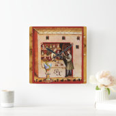 Horloge Carrée BOWL OF HYGEIA MONOGRAM Medicine, Pharmacie (Maison)