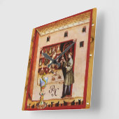 Horloge Carrée BOWL OF HYGEIA MONOGRAM Medicine, Pharmacie (Angle)