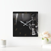 Horloge Carrée Boxing gym (Maison)