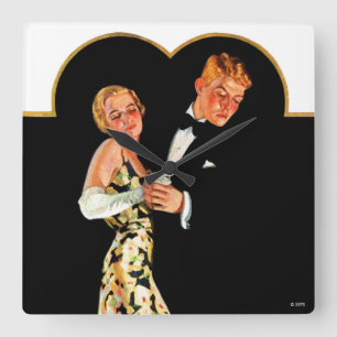 Horloge Carrée Bretelle perdue