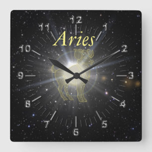 Horloge Carrée Bright Aries