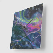 Horloge Carrée Brilliant cosmic Hurricane (Angle)