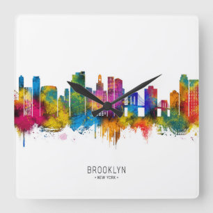 Horloge Carrée Brooklyn New York Horizon